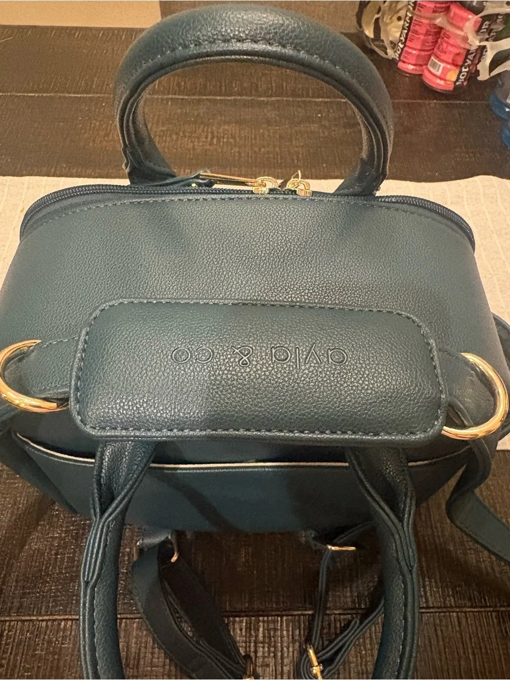 Ayla & Co. Mini Convertible Diaper Bag in Peacock